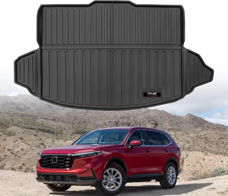 Yonugli Custom for 2023-2025 2026 Honda CRV (Non Hybrid) Cargo Mats Lower Trunk Liner All Weather TPE Protection Mat Accessories (for 2023-2025 Honda CR-V Lower Trunk Mats - Image 1